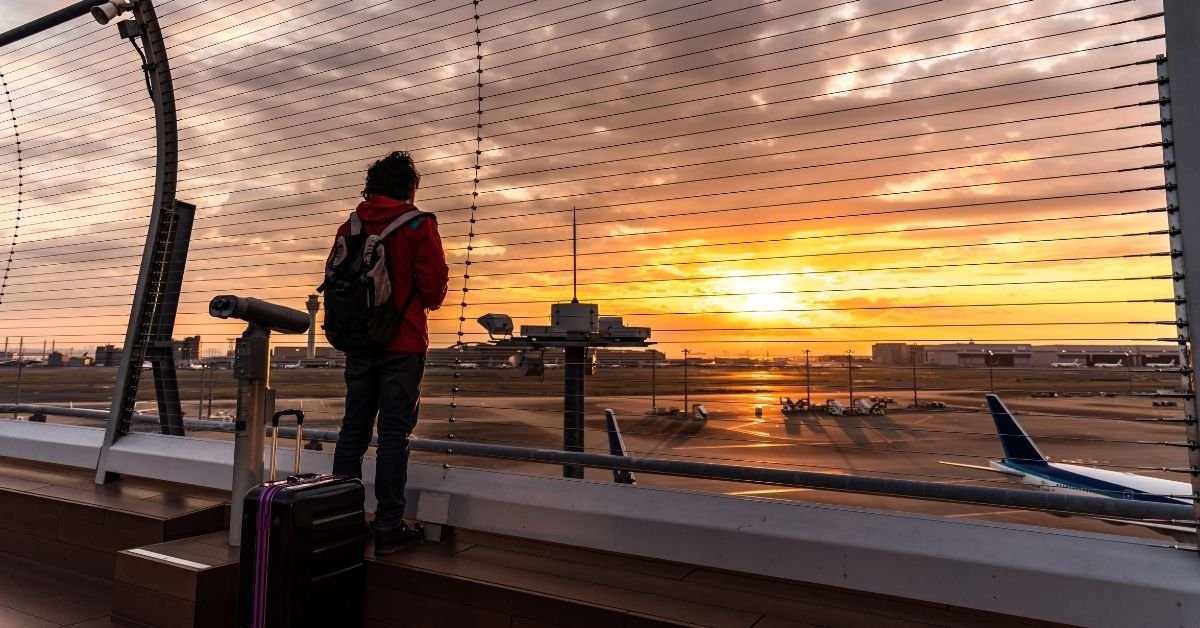 tokyo-deck-de-observação-aeroport-de-haneda deck de observação do aeroporto de haneda para ver o monte fuji